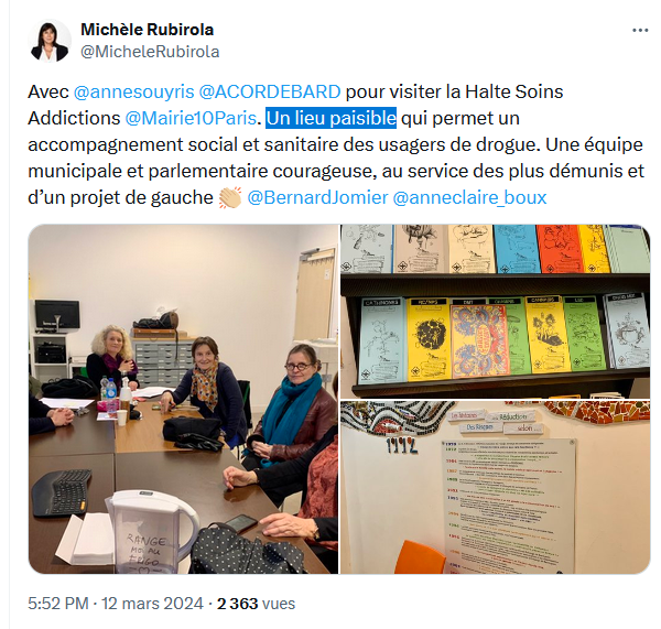 JCQDSE's tweet photo. La salle de consommation de drogues dures à Gare du Nord est un "lieu paisible", selon @MicheleRubirola. 

La preuve. https://t.co/cHQhZOPRZF