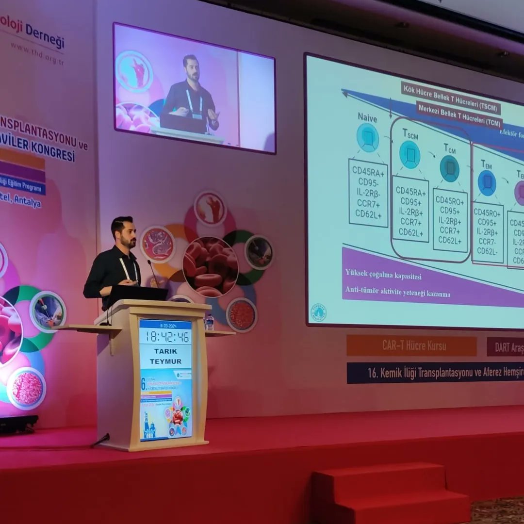 trgenmer's tweet photo. Türk Hematoloji Derneği'nin 16.sını düzenlemiş olduğu Ulusal Kemik İliği Transplantasyonu ve Hücresel Tedaviler Kongresine katıldık. Prof. Dr. Meltem Yüksel ve Prof. Dr. Ercüment Ovalı'nın başkanlık yaptığı oturumda araştırmacılarımız @yasinay689 ve @TarikTeymur sözlü sunum yaptı https://t.co/3UWvBe0Bth