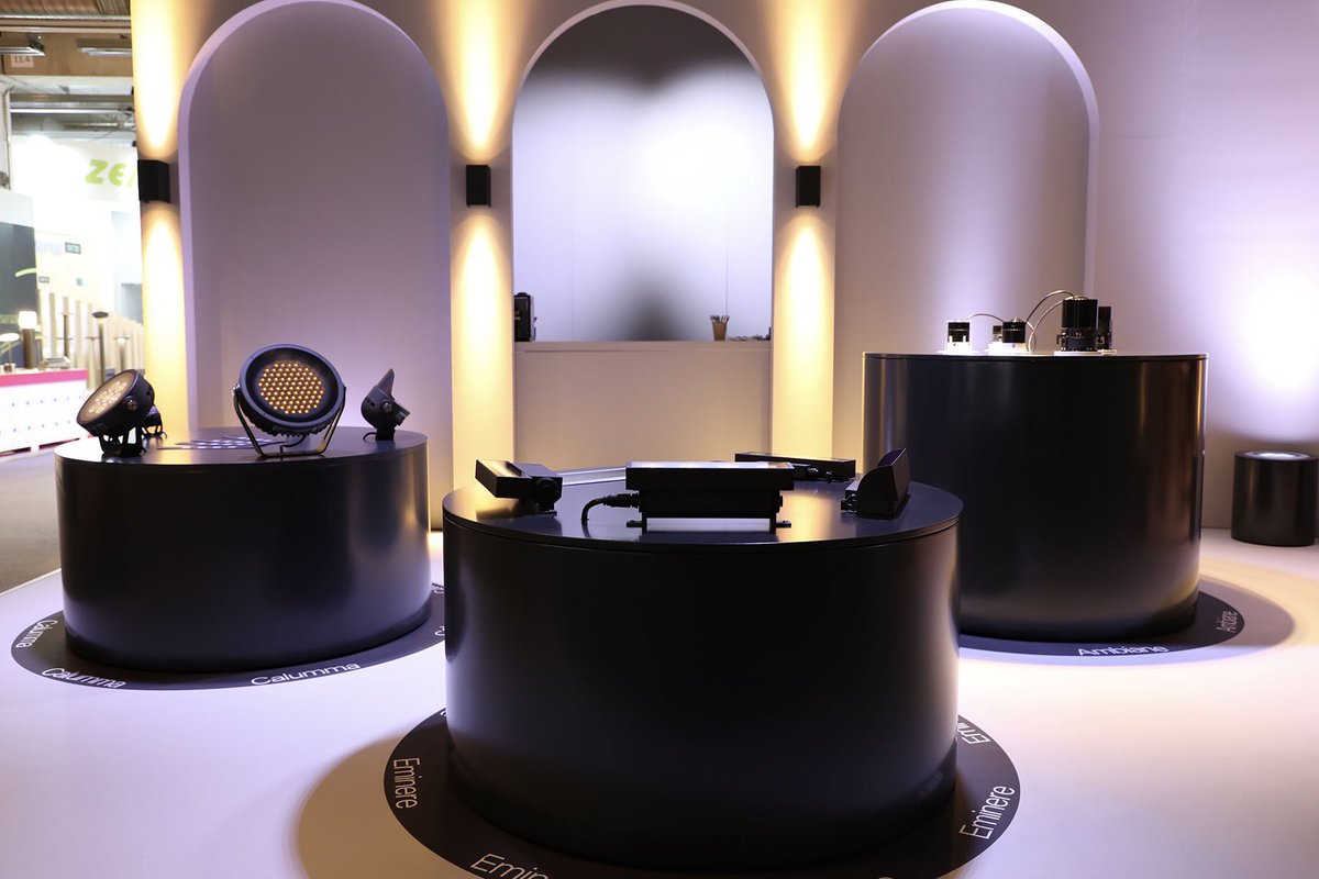 Robelighting's tweet photo. Architectural LED lighting manufacturer #AnolisLighting – A @Robelighting Business – enjoyed a busy & positive 2024 Light+Building expo in Frankfurt launching 2 new product ranges - #Lyrae & #Agame - plus the new #iProMotion & its flagship ranges of #Calumma, #Ambiane & #Eminere. https://t.co/tp03X9EU1a