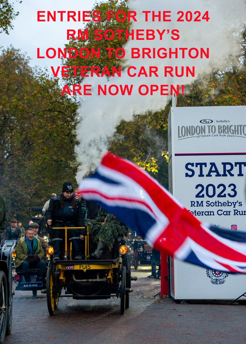 And we're off! Early Bird entries for the Run are now open. veterancarrun.com/event-informat… @themotoringnews @royalautomobile @rmsothebys @vccofgb #VeteranCarRun #londontobrighton