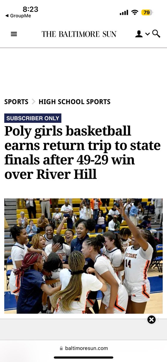 Baltimore Sun reporter noticed our DEFENSIVE 🏀🥇😉