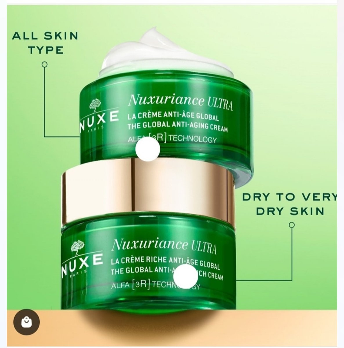 NEW @nuxe Nuxuriance Ultra Anti-Aging Innovation!

With Alfa 3 technology that is 3 times more effective than retinol.

[R]EVITALIZATION
[R]ENEWAL
[R]ESURFACING

Call in to our expert Gina in Carrigaline who will give you tailored advice on the best products to use to suit you!