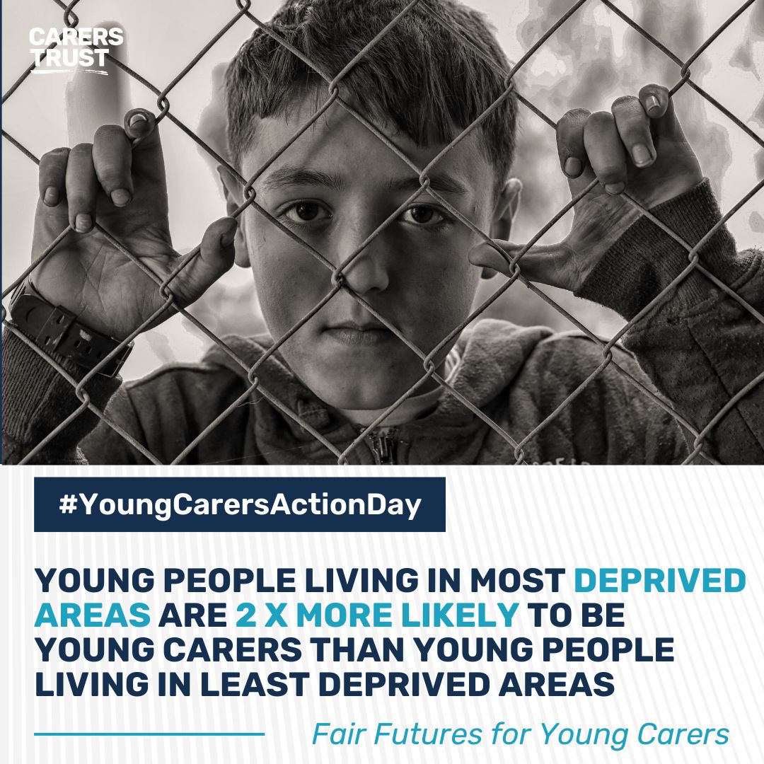 Carers Trust (@carerstrust) on Twitter photo (1/4) Carers Trust worked with <a href="/StGeorgesUni/">St George's, University of London (1752-2024)</a> and <a href="/ucl/">UCL</a> on prevalence of #YoungCarers in the UK after pandemic. Our research shows young carers more likely to be in socio-economically disadvantaged homes and areas than young people without a caring role. Key Findings: (1/4) Carers Trust worked with <a href="/StGeorgesUni/">St George's, University of London (1752-2024)</a> and <a href="/ucl/">UCL</a> on prevalence of #YoungCarers in the UK after pandemic. Our research shows young carers more likely to be in socio-economically disadvantaged homes and areas than young people without a caring role. Key Findings: