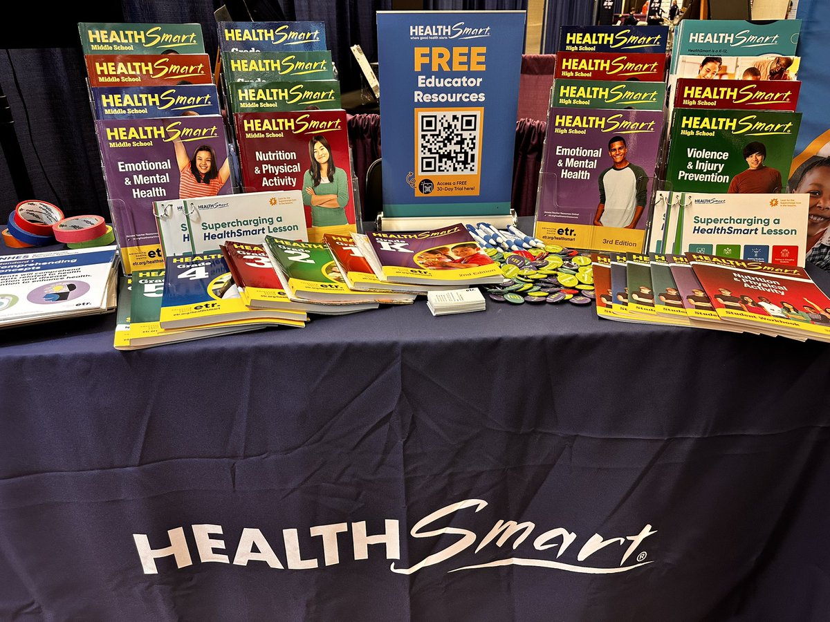 Hey #SHAPECleveland we look forward to seeing you today, come visit @JamieSparksWSCC @ETR_LisaEdelman & @Greg_Congleton in booth 100! Free resources for teachers including the National #HealthEducation Standards and samples for #ETRB3!