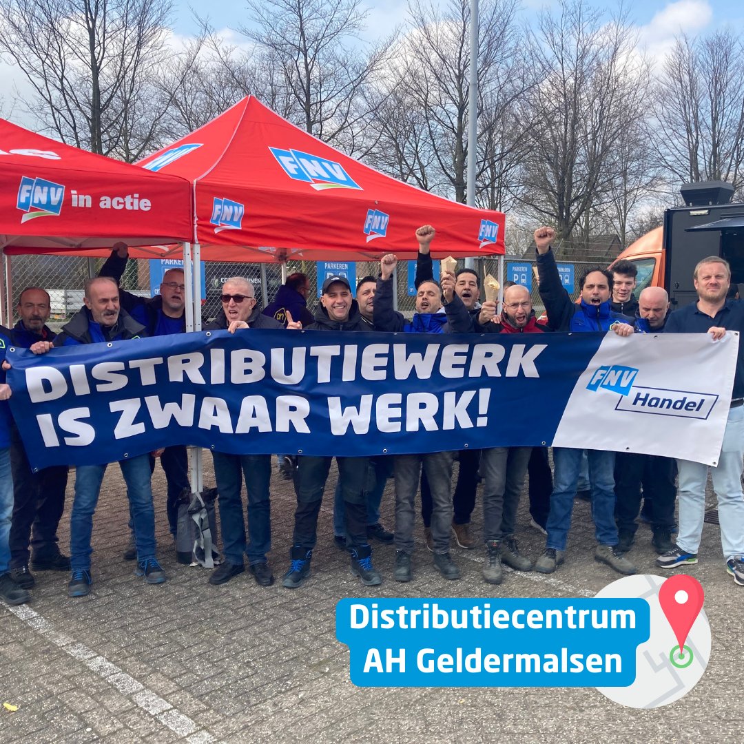 FNV's tweet image. Kom ook in actie! 💪 De regeling voor
eerder stoppen met zwaar werk loopt eind 2025 af.
Roep daarom je werkgever op om ons plan voor een
verbeterde Regeling Vervroegd Uittreden te steunen.

De afgelopen week zijn werknemers in de volgende
plaatsen al in actie gekomen:
📍…