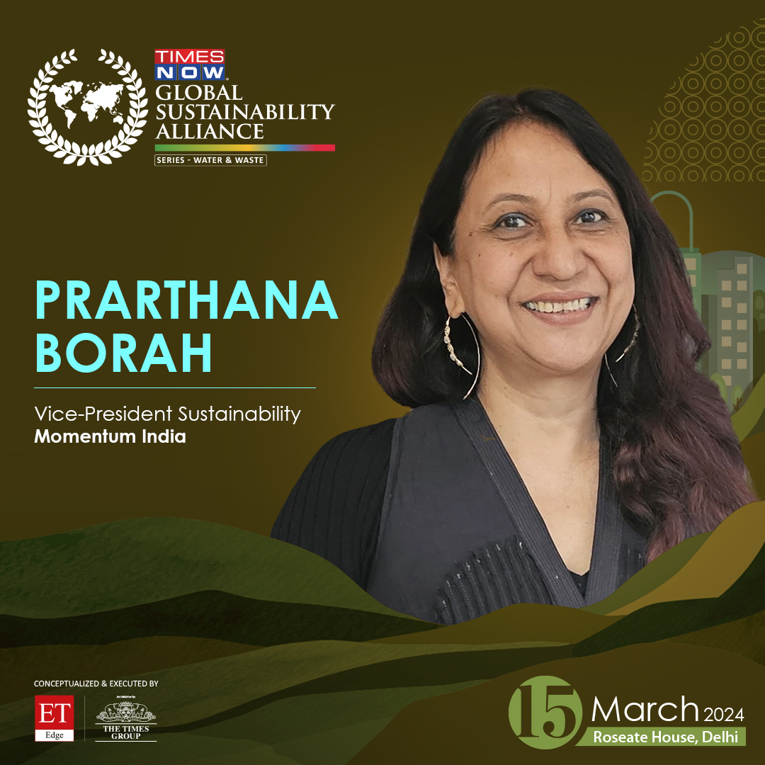 It is our pleasure to announce that @prarthana_delhi, Vice President Sustainability, @Momentum_India, will be one of the esteemed speakers at the TIMES NOW Global Sustainability Alliance – Water and Waste Management Summit. #GSAWaterandWaste2024 #GSA