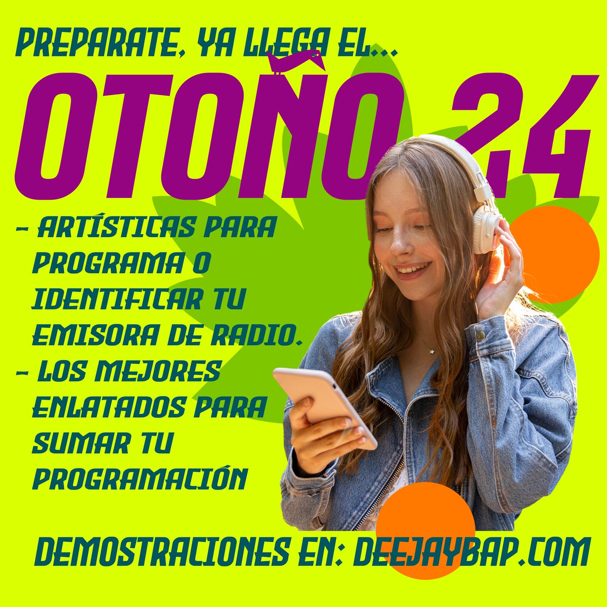 deejaybap's tweet photo. ENCARGA TUS ARTISTICAS O PROGRAMAS. #deejaybap #radio #otoño #accesibilidad #Consultas #todos @deejaybap https://t.co/TCQ5lz6cZT