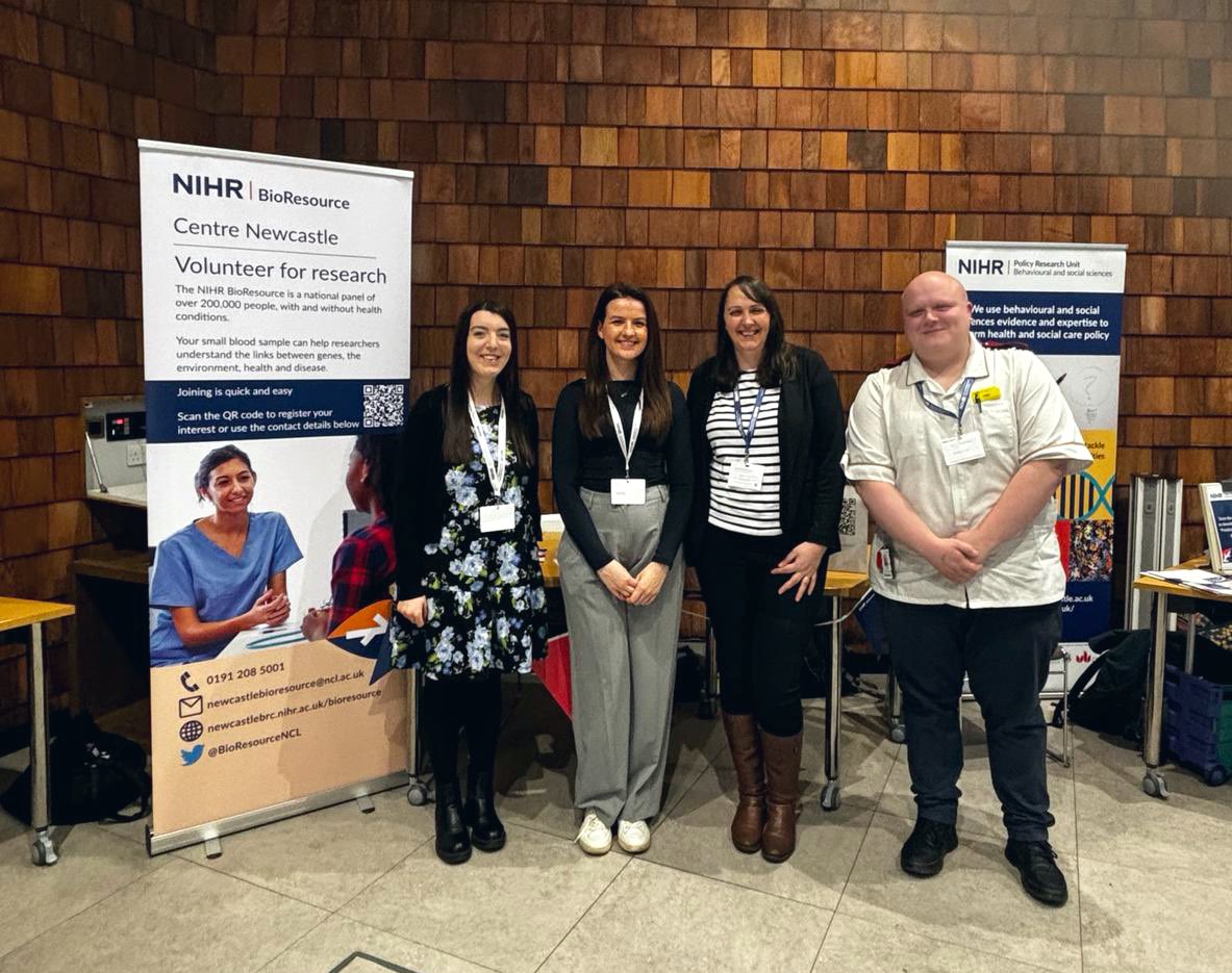 Today we are at the @NIHRNewcBRC Celebration of Research Excellence at @TheCatalystUK! Come and chat to us about volunteering or how we can support your research. #BRCResearch