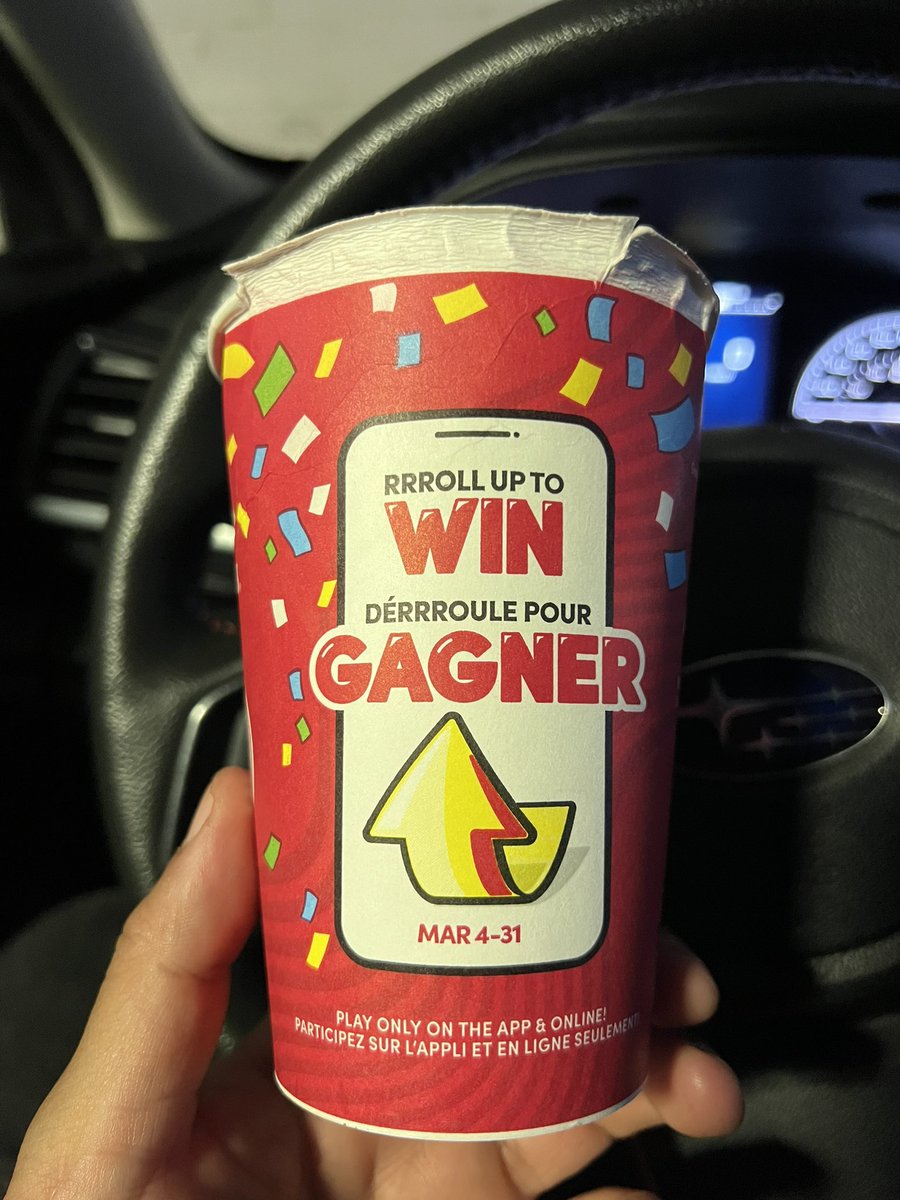 Lame. Roll up the rim was the best part of @TimHortons Im not downloading your app.