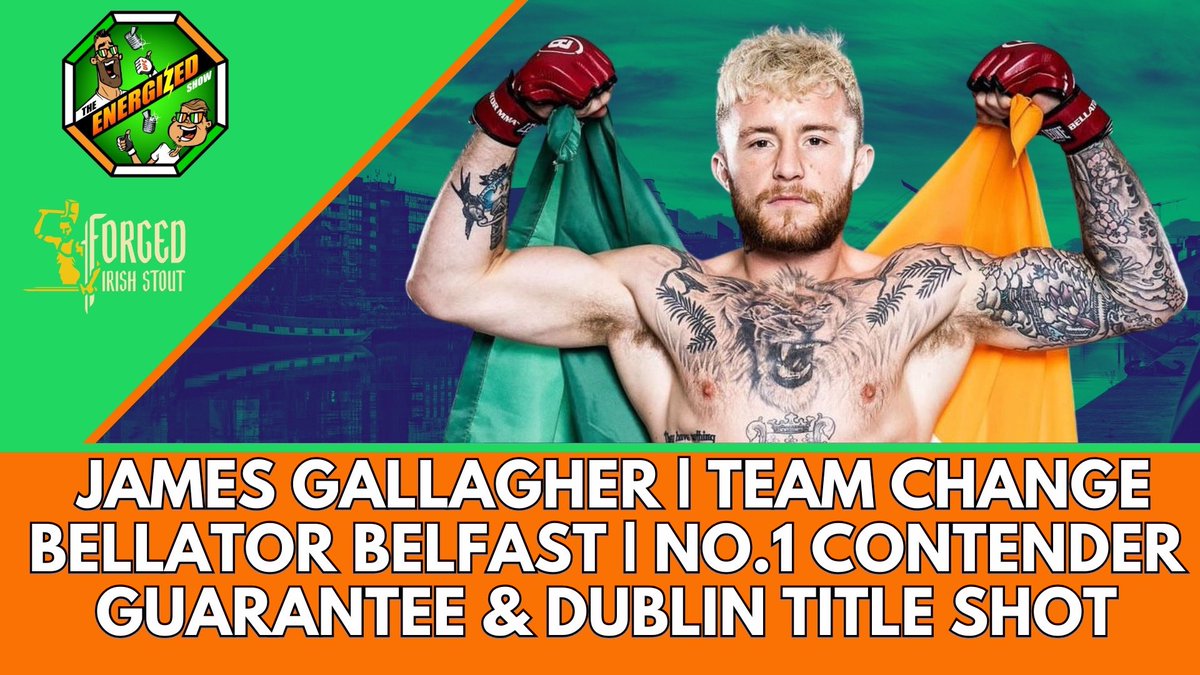Energized_Show's tweet photo. The Energized Show with @StrabanimalMMA is now live๐ฏ๐ฆ๐
๐ฅ YT : https://t.co/gSJ07cARUd
All on @BellatorMMA 302 Belfast, Moving to Thailand & Fighting for a World Title next ๐
Check it out & Stay Energized โก๏ธ
#MMA #JamesGallagher #Bellator302 #BellatorBelfast #IrishMMA ๐ฎ๐ช https://t.co/T9qzD4Y7hF