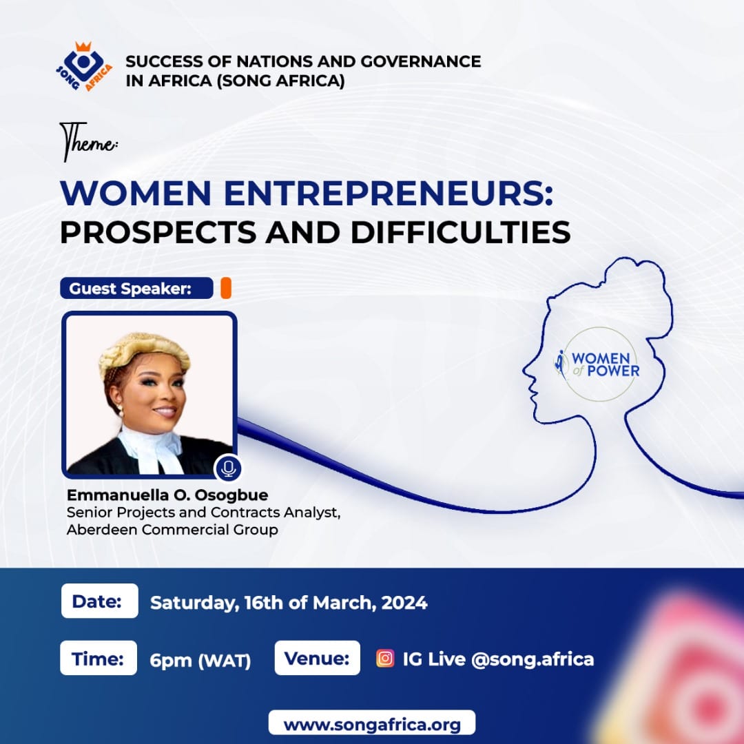 Dear women entrepreneurs,

We cannot talk about investment without talking about opportunities. We cannot talk about progress without talking about prospects. We cannot talk about acceleration without considering the difficulties.

 #womensmonth #SONGAFRICA