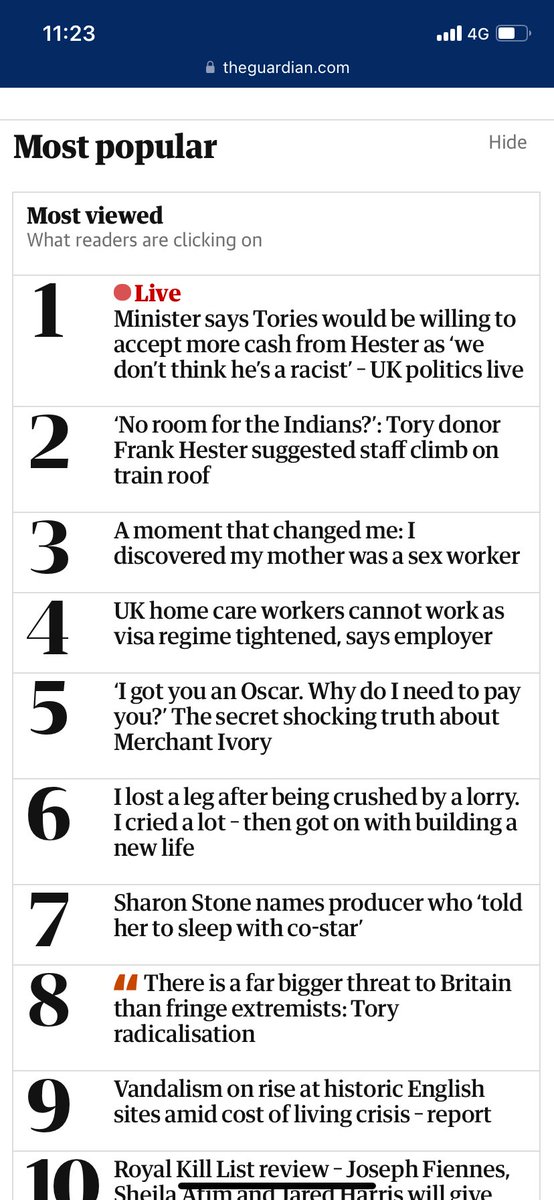It is a joy as a publicist to see your author reading her brilliant piece in <a href="/guardiang2/">Guardian G2</a> 🗞️ <a href="/TangledRoots1/">Katy Massey</a> beautifully written feature on #AMomentThatChangedMe is an ode to her amazing mum &amp; how she inspired her novel #AllUsSinners - great to see it trending as a top 3 most read!