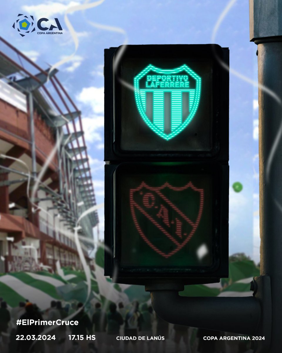 Lafepasion's tweet photo. 🟢🆚🔴

🚦#ElPrimerCruce de la historia entre el Verde y el Rojo será por esta nueva edición de la @CopaArgentinaOficial

🏆 @LafeOficial se enfrenta a @Independiente por los 32avos de final el 22/3 a las 17:15hs en Estadio @clublanus

#DaleVerde #VamosLafe #VillerosVsDiablos https://t.co/Lhi7fvsSsj