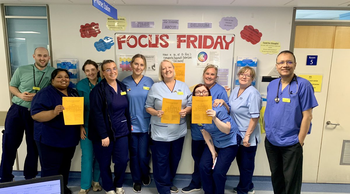 raylibra6's tweet photo. @NHSGGC @ScotDelirium Team Acute celebrating the #WDAD2024 in MAU, AMU &amp; HDU. Lot of excitement with solving puzzles, cross words &amp; learning together. Committed to improve delirium care every day but today was special @Iainwkeith @claire_harrow @ciaraki44350086  @Criticalcarerah https://t.co/vUifCeaV0k