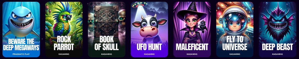 Explore the newest additions to our slot game collection on lunar.bet and discover your next favorite game with us 🌕

♦️ Dive to the sea floor in Beware The Deep Megaways™
♦️ Join to catch deep-sea creatures in Deep Beast
♦️ Discover the mystery of vanishing