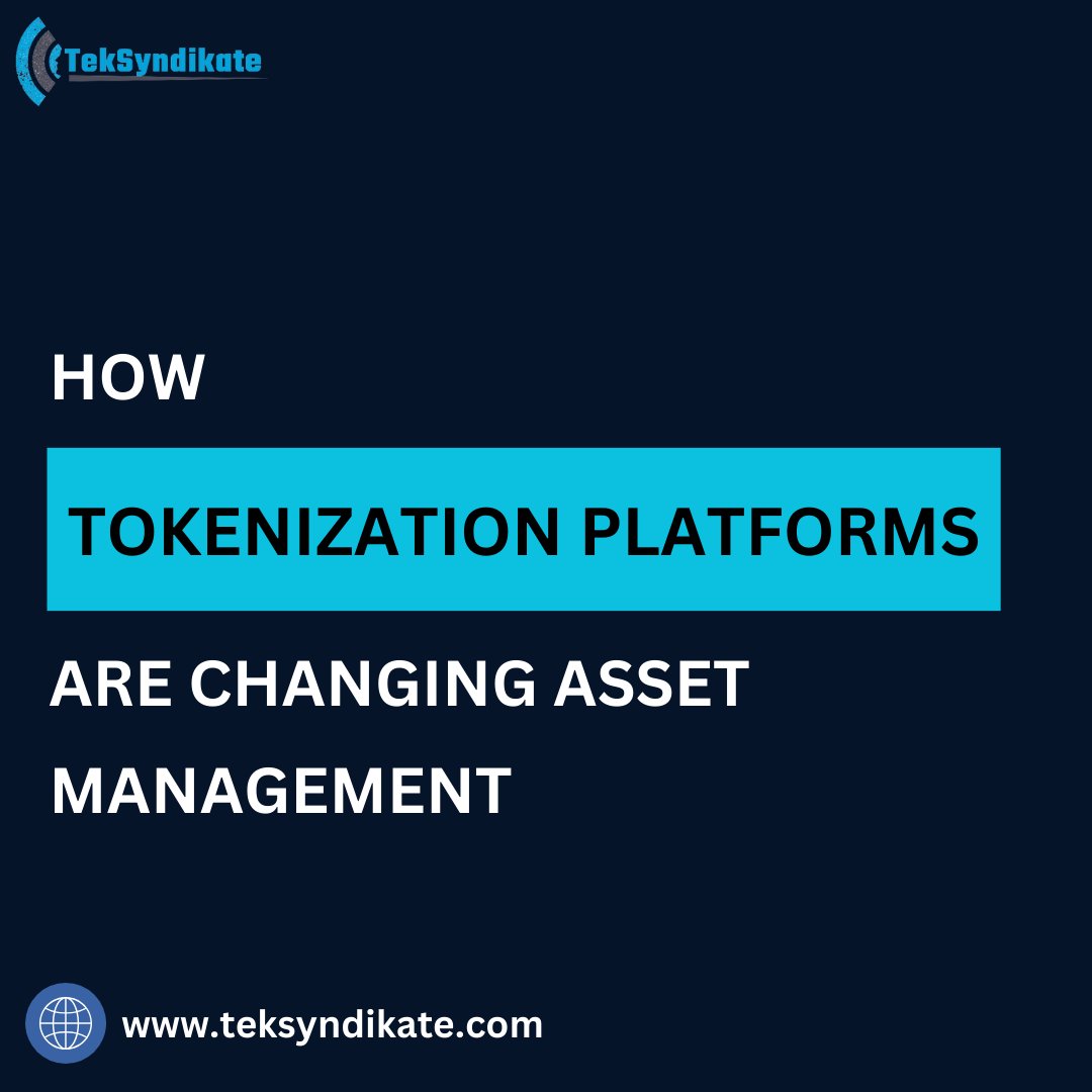 TekSyndikate's tweet photo. 🌐Explore the power of blockchain through tokenization! Convert real estate, gold, and art into digital tokens for increased liquidity and accessibility. 💰Fractional ownership and reduced costs redefine asset trading. The future of finance is here!🚀 #Tokenization #Blockchain https://t.co/fbLgMCa9ZE