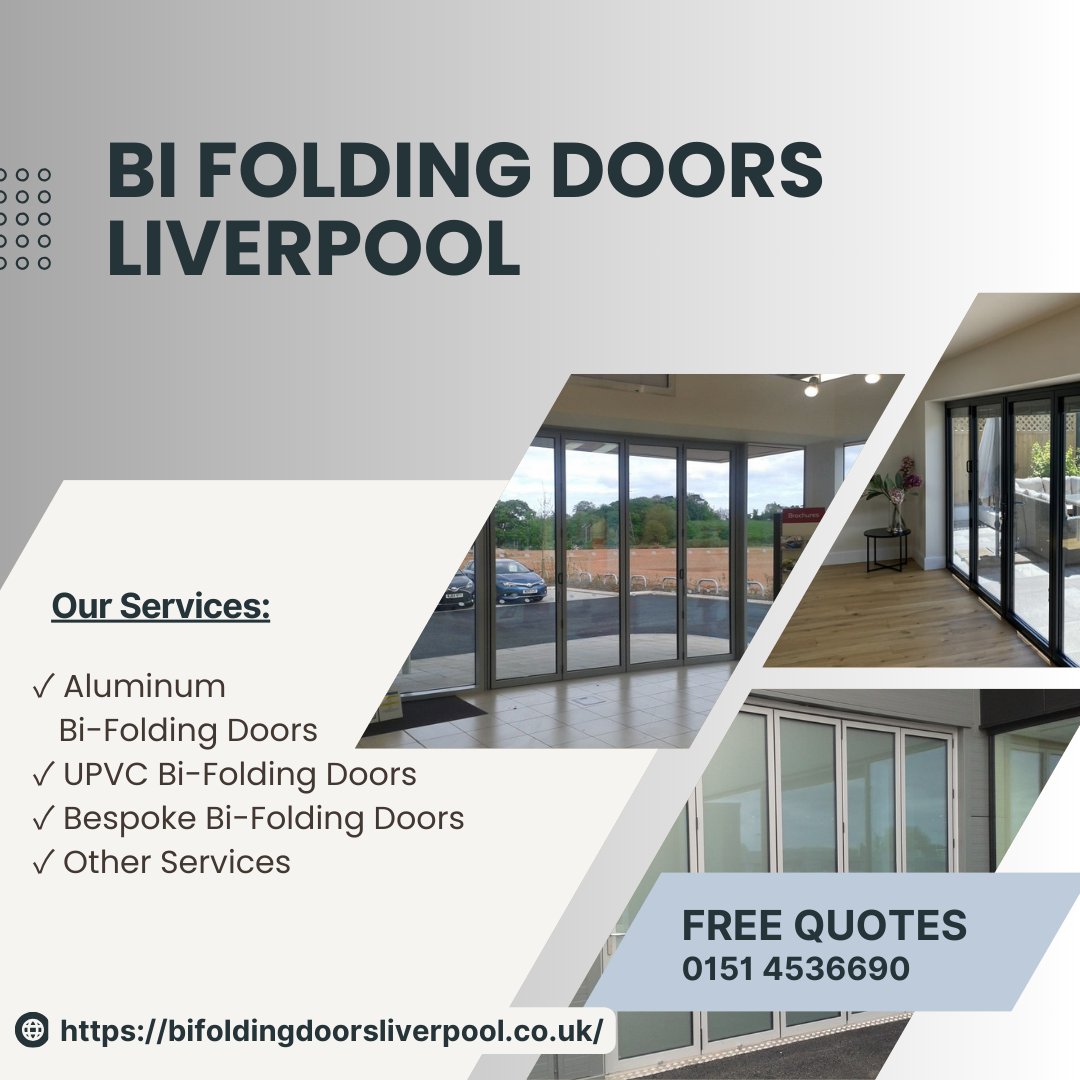 FoldingBi's tweet photo. This week, our focus has been enhancing living spaces with beautiful bi-folding doors that combine style and functionality. Contact us at 0151 4536690 or visit our website at https://t.co/1jmtYmpu63 to request a FREE quotes.

#liverpool #aluminumbifoldingdoors #upvcbifoldingdoors https://t.co/4sViUQwkdY