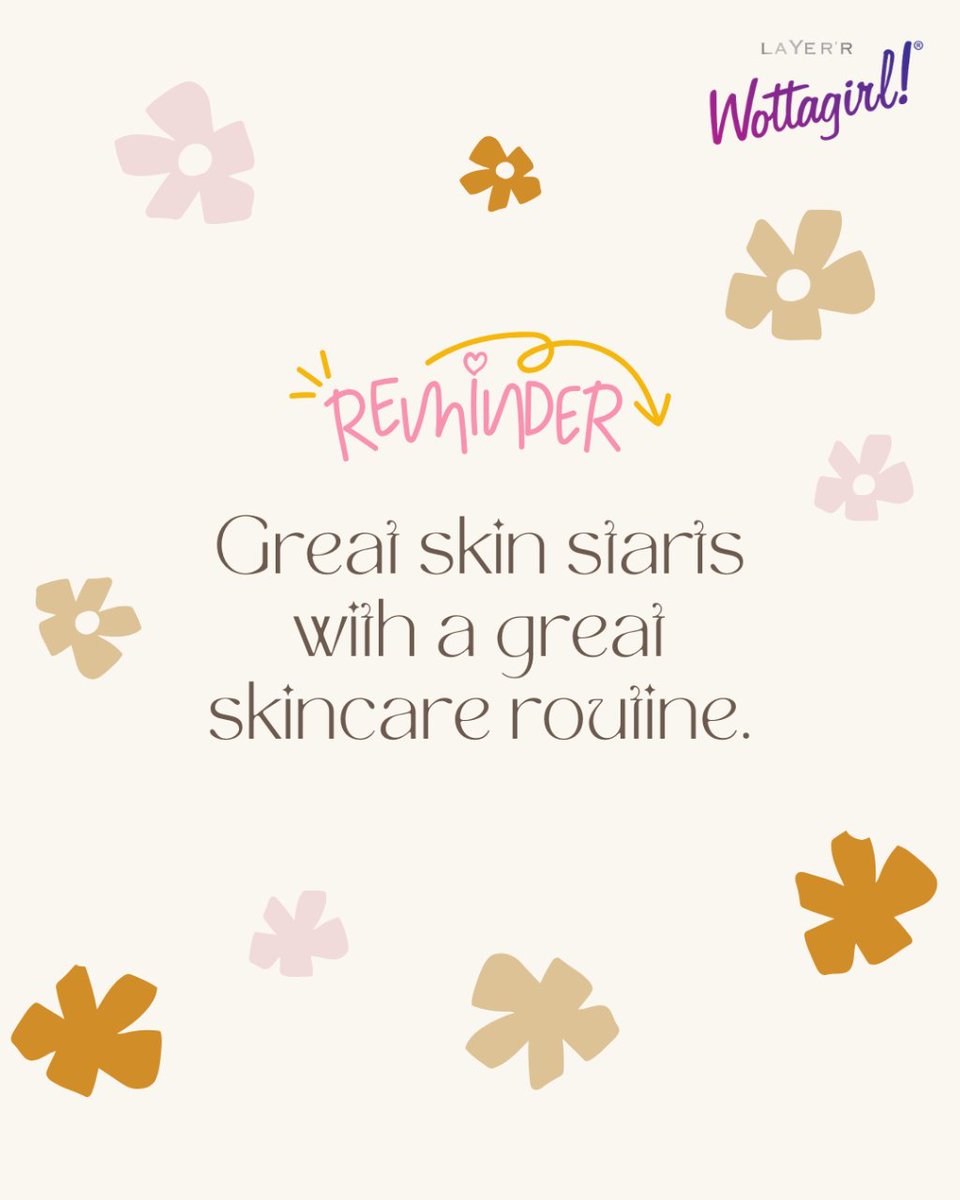 LayerrWottagirl's tweet photo. Elevate your beauty game with the power of skincare. 

#skincare #skincaretips #layerrwottagirl #wottagirl #wottagirlvibes #skincareroutine https://t.co/MQe9GMaqmq