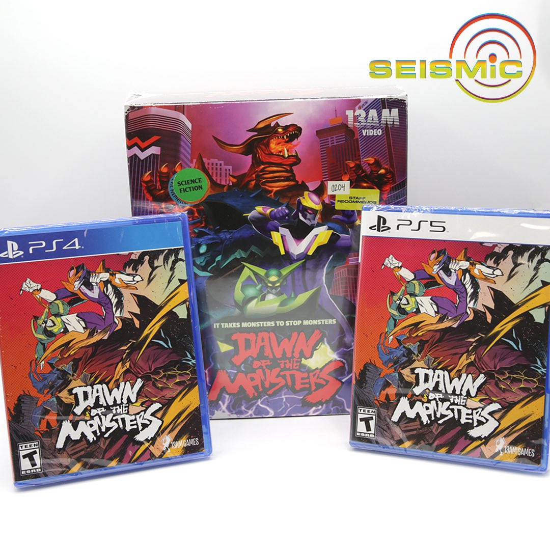 seismictoys's tweet photo. Low Stock Alert! 

Physical copies @LimitedRunGames of #dawnofthemonsters from @13amgames are #lowstock We have very few copies of #PS4 #ps5 standard and #collectorsedition Once they are gone they are gone forever!
.
https://t.co/uhkamsYEzC
#videogame #seismictoys #PhysicalMedia https://t.co/U2OKpMcMui