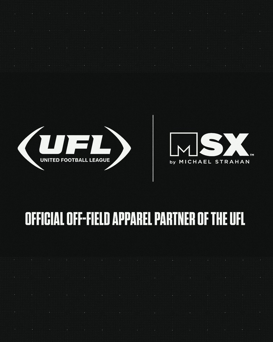 UFL 🤝 MSX We’re excited to announce MSX by Michael Strahan as the official off-field apparel partner of the UFL 🙌 @michaelstrahan