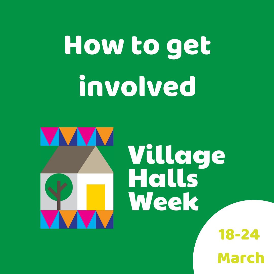 Next week is #villagehallsweek! @ACRE_national’s annual campaign shines a spotlight on the contribution England’s 10,000+ village halls make to rural communities. Find out how you can get involved here: bit.ly/49Oki7v