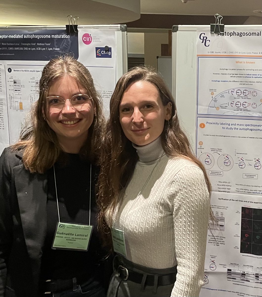 Great to have two Great PhD students Aude and Guénaëlle of the lab at the Great international ⁦@GordonConf⁩ #Autophagy. Thanks ⁦@CFATG⁩ for the support. ⁦@A2iSlab⁩