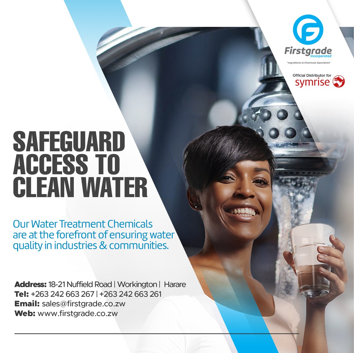 FirstgradeInc's tweet image. 🌊💧 Firstgrade Incorporated  on a mission to safeguard access to clean water for all! 💧🌍 

Our advanced water treatment chemicals are leading the way in ensuring water quality in industries and communities

[Read the full article] firstgrade.co.zw/access-to-clea…

🚰✨ #WaterTreatment