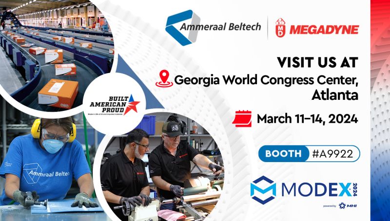 Megadyne_Group's tweet photo. 🚀 Meet our Megadyne team at Modex, March 11-14, at the Georgia World Congress Center in Atlanta, GA! Join the conversations with our experts at booth #A9922 today and tomorrow to explore the forefront of logistics and material handling #innovation!

#AMMEGA #LocalPartnerOfChoice https://t.co/b6MlKjb63l