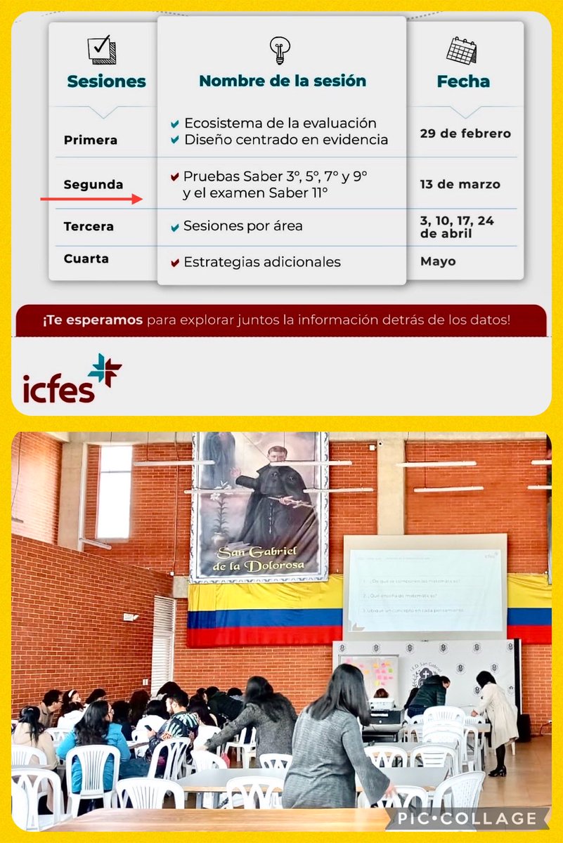sangabrielcajic's tweet photo. Gracias @ICFEScol por el taller de análisis de resultados a los consejos académicos de Cajicá . Actividades del proyecto de Mejoramiento de la Calidad en Educación #PROMCE de @SecEducaCundi https://t.co/eXgvum96iM
