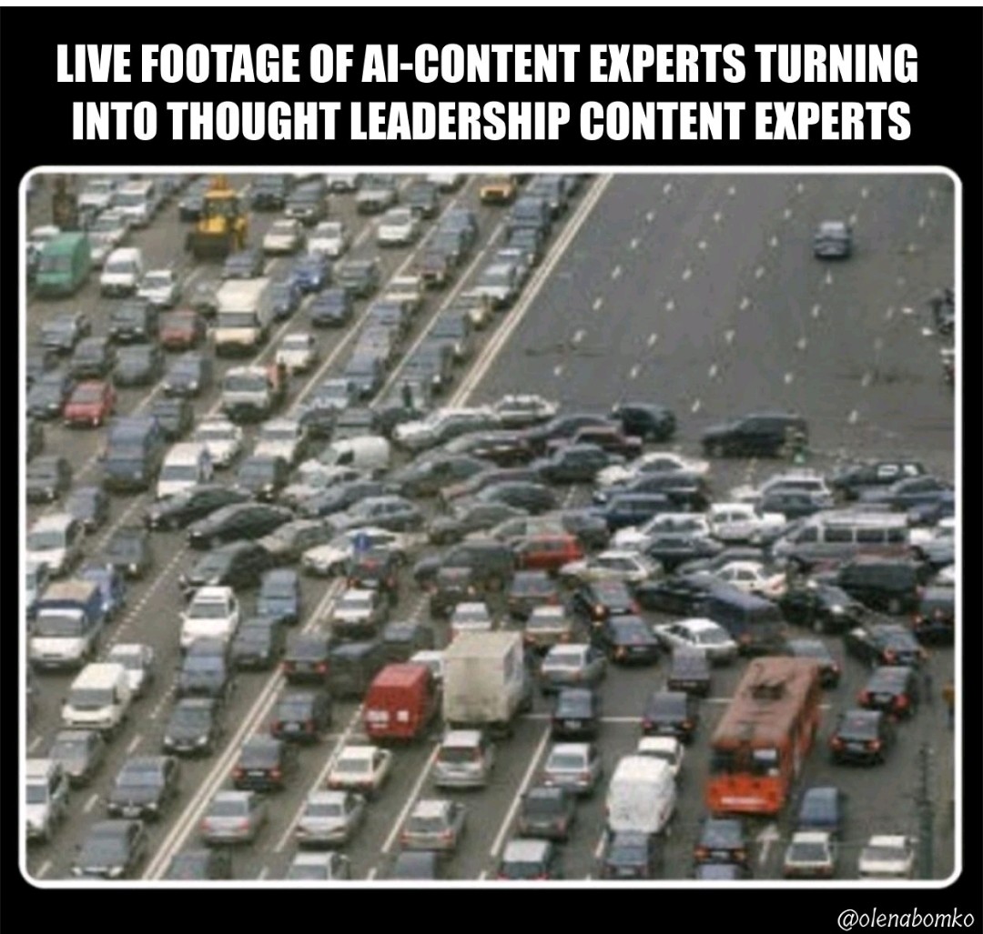 SEOcopy's tweet photo. Bonjour mes amis...Another day for #AI #ContentExperts #ThoughtLeadership 😅😏 https://t.co/szKE385GLC