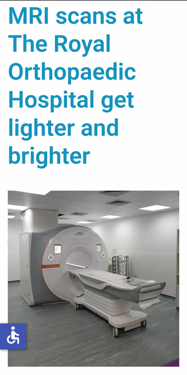 Our 3T MRI Scanner has had a make over! 

Here is the link to an article from the Trusts website regarding the refurbishment;

roh.nhs.uk/news-events/mr…