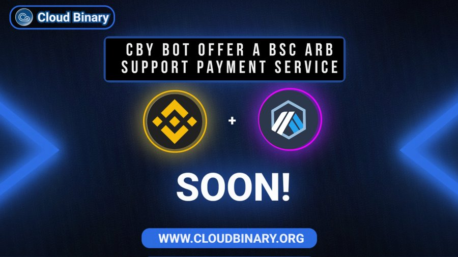 ARB_Universe's tweet image. ✨ @cloudbinaryLLC will soon expand its payment system on @BNBCHAIN and @Arbitrum

✨#CloudBinary is a revolutionary cloud-based platform that redefines the landscape of hosting and computing services

🔽VISIT
cloudbinary.org
#ARB_Universe