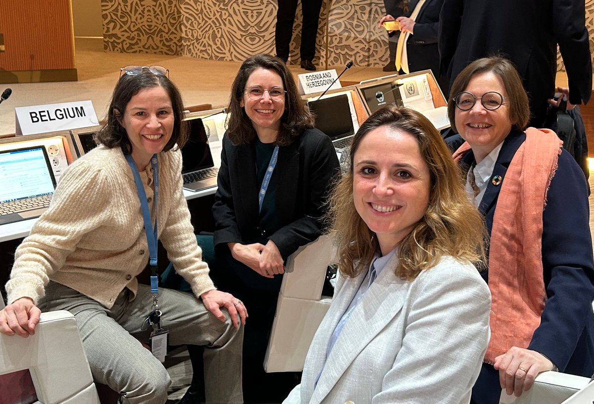 Strong Women BE Team at the 2024 UNECE Regional Forum of SDGs in Geneva, supporting the EU and its 27 MS Statement on progress towards SDGs. #FlemishRegion; #WallonieBruxelles and #MinistryofForeignAffairs