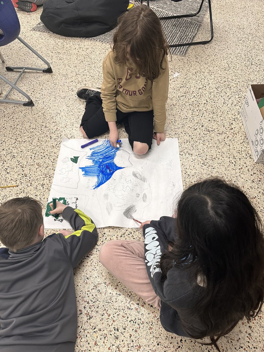 mathisallamafun's tweet photo. Students are working on maps for the New World “Jamestown” based on jobs they would have once they arrived. Where would you fish, place houses, forts, crops and ships to ensure a productive colony? Thanks to our wonderful GRT for a great lesson on Multiple Perspectives! https://t.co/8YIEssits7