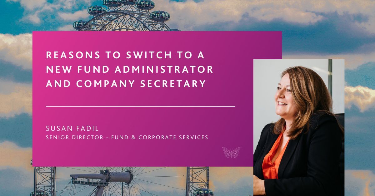 Susan Fadil FCG, Senior Director - Fund & Corporate Services, examines why outsourced fund administrators and company secretaries play crucial roles in a fund and can provide numerous benefits: bit.ly/48Vq7OW