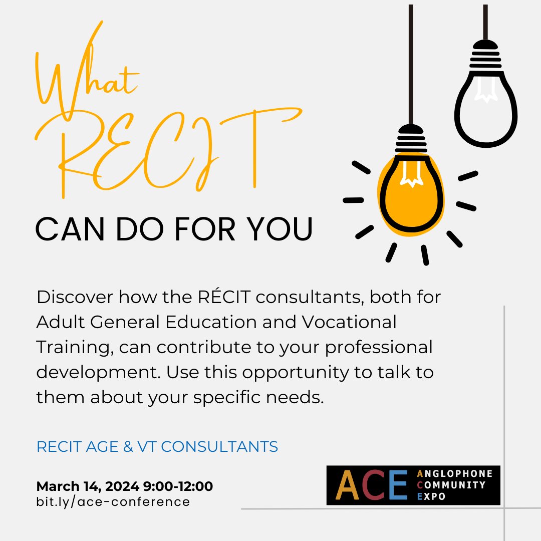 RecitAge's tweet photo. TOMORROW!! Join us on March 14 at our virtual Anglophone Community Expo (ACE). Our keynote speaker is media personality Eramelinda Boquer. Afterwards, explore conversation hubs to discuss various topics such as the one featured here. Visit https://t.co/LcVFN8bELF to register. https://t.co/WgNioebwWy