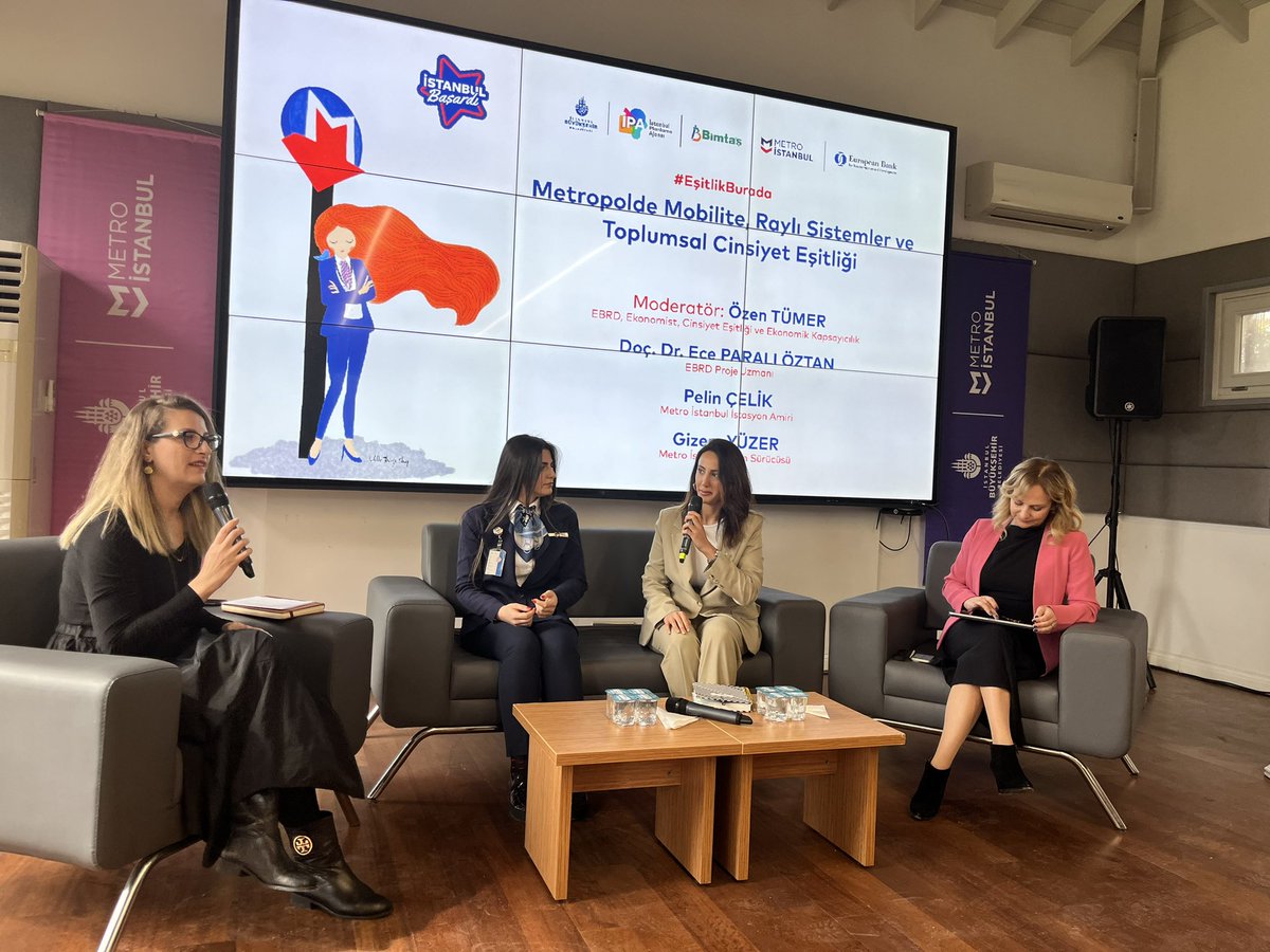 EBRDBiljana's tweet photo. With @EBRD support, @metroistanbul is becoming a leader in #gender equality by increasing share of women; addressing gender-based harassment &amp; strengthening the role of women in male-dominated public transport sector. @EBRDgender #Türkiye https://t.co/WNKTPaa9sl