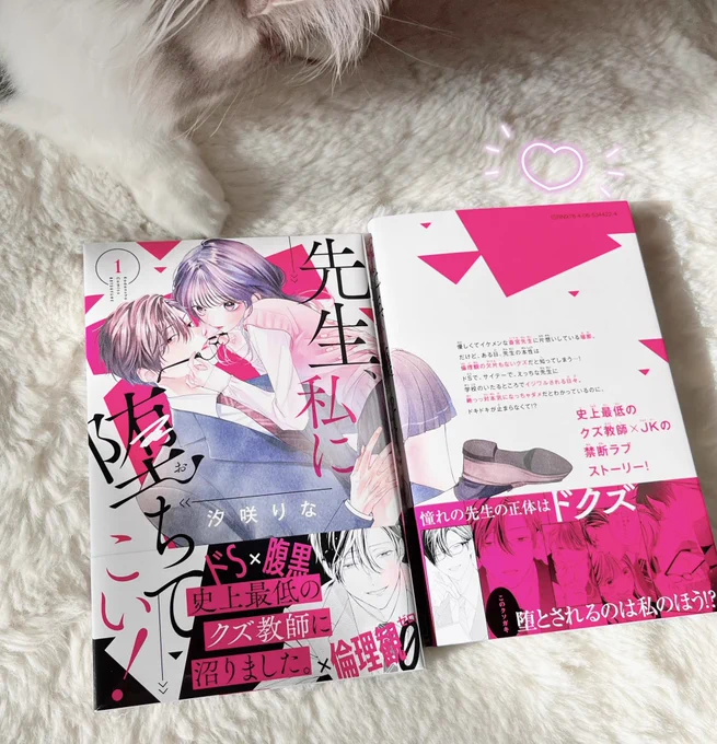 【お知らせ】本日より『先生、私に堕ちてこい!』①巻が発売されております倫理観0のクズ教師ですかなりやばい大人の沼にはまってください←ぜひよろしくお願いします!! 