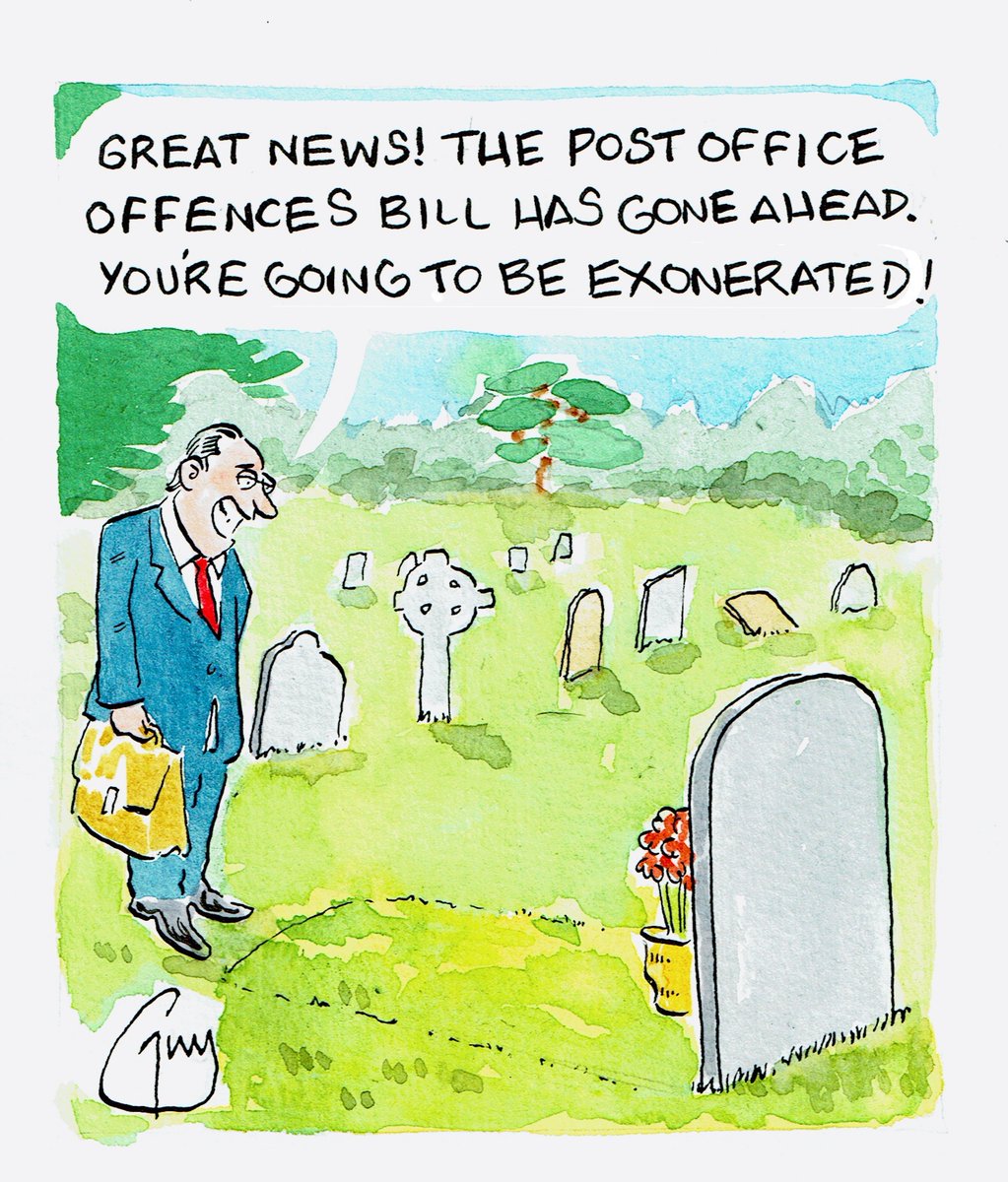 My cartoon for Thursday's @MetroUK @MetroPicDesk #PostOfficeScandal #PostOffice