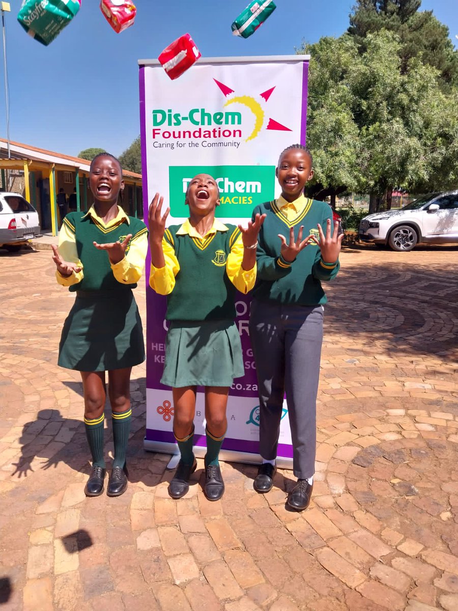 Caring4Girls's tweet photo. This week we empowered 2552 girl children from Gauteng through #MillionComforts by providing them with 4 months supply of sanitary pads. #KeepingTheGirlChildInSchool #MakeADifference #BetterEducationStartsHere
@Dischem https://t.co/sIfV4syuUW