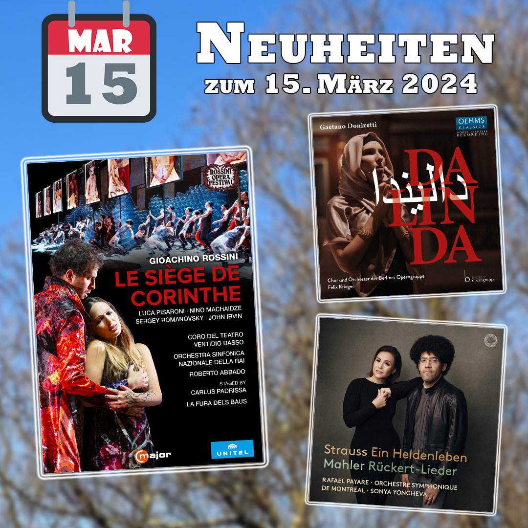 NAXOS_de's tweet photo. ✳•*•♫♪¸.• #Neuheiten #Klassik | Auf einen Blick ► https://t.co/EwfJLOxvpG | #Neuveröffentlichungen | #Musikfreitag | •*•♫♪¸.•✳ https://t.co/w4iuX1890p
