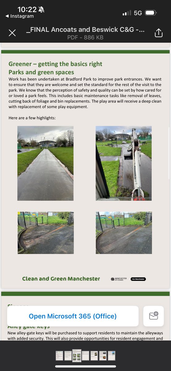 I was reviewing our ward newsletter and it’s so lovely to see the clean up in Bradford Park I arranged with Cllr Igbon. The park still needs some TLC but this looks lovely! 🌲