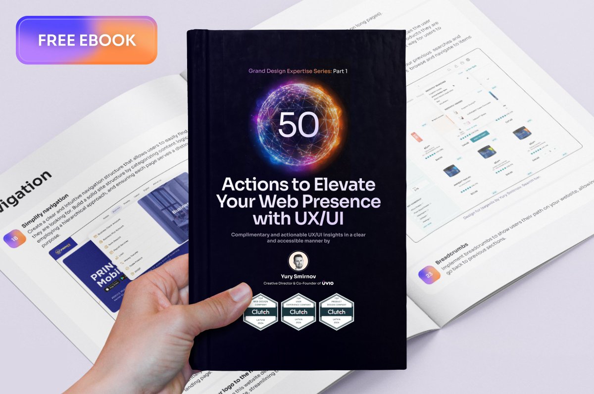 smirnovdsgn's tweet photo. Hey business owners, business managers, and UX/UI fans!
Modern UX/UI design techniques can skyrocket your business.
But, unfortunately, I've noticed that many of our clients aren't aware of these vital strategies.
That's why we've created the ultimate guide '50 Actions to Elevate Your Web Presence with UX/UI'.
To grab your FREE copy, just:
• Like this post
• Retweet it
• Drop a "GROWTH" in the comments
• And make sure to follow me (so I can DM you).
Once you've done that, you'll get a link to download a free PDF file! Trust me, this download is an absolute must-have. Don't miss out – your business deserves it!
#buildinpublic #designbook #freebook #bookgiveaway #websitetips #builtinpublic #guide