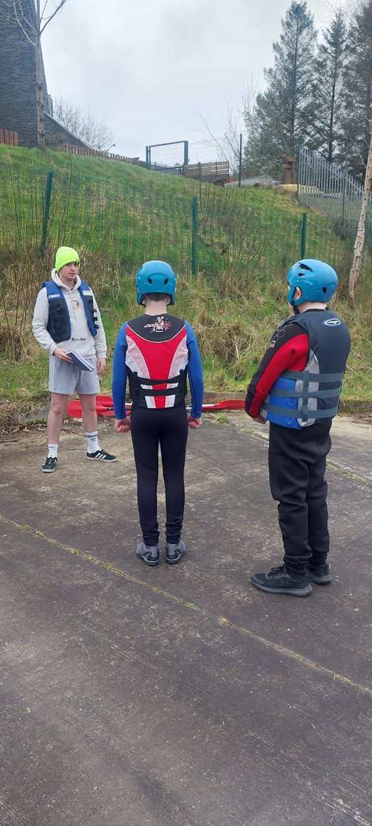 Two of the boys in Mrs Page's ASC completing a Kayaking programme as ...