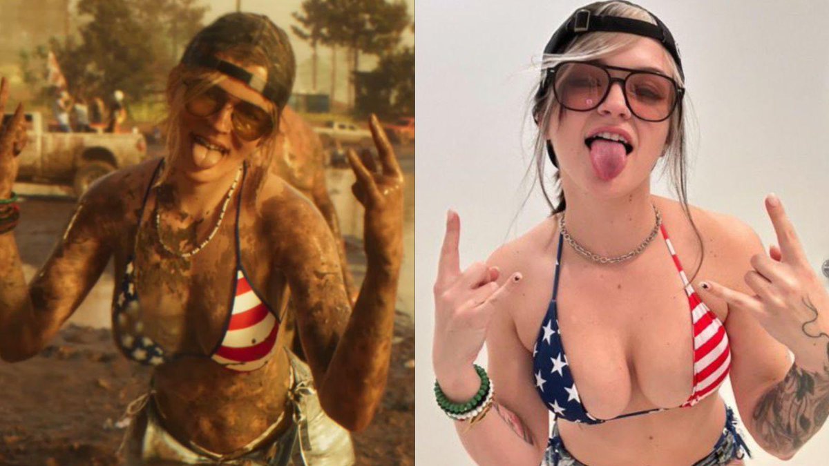 CloudMaverick7's tweet photo. Kendra likes it dirty. 

#originalcharacter #GTA6 #GTAVI #America #KendraKiro https://t.co/I5uVQKJzbV