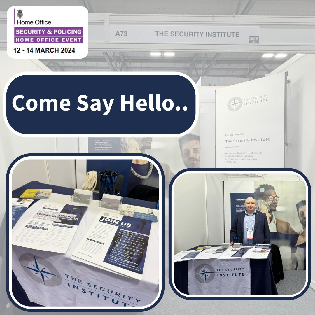COME SAY HELLO. - Stand A73! After a busy day yesterday we are looking to see some more familiar faces and even some new ones over the next couple of days! Security & Policing 2024, has returned to the Farnborough International Exhibition and Conference Centre 12-14 March 2024
