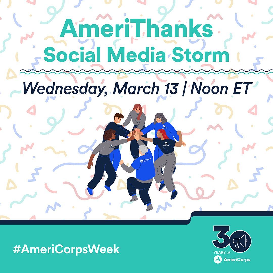 👏 #AmeriThanks to the 3,000+ AmeriCorps members & AmeriCorps Seniors volunteers who served at 363 service sites in Virginia last year, to the thousands serving across the Commonwealth currently, & to the tens of thousands of Virginians who have served since 1994! #AmeriCorpsWeek