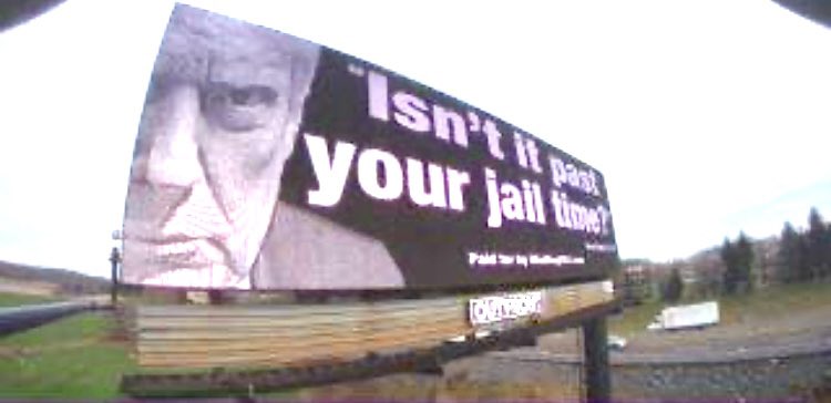 We’re starting with a billboard. Up this morning on the PA Turnpike 2 miles east of Morgantown.