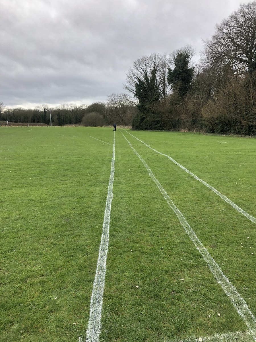 GrasshoppersSGM's tweet photo. Starting to mark the running track on at one of school sites for the summer term 🏃‍♂️☀️🤔 https://t.co/2m6UXQvJKA
