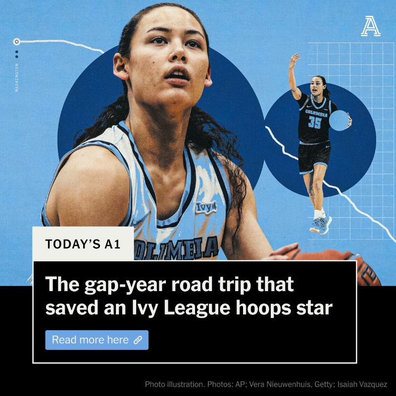TheAthletic's tweet photo. Abbey Hsu survived an impossible couple of years.

A torn ACL. A mass shooting. A pandemic. A death in the family. 
Instead of returning to Columbia in the fall of 2020, she changed directions.

@_brian_hamilton on the gap-year road trip that healed her: